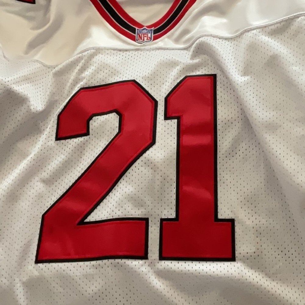 Vintage 100% Authentic throwback DEION SANDERS FALCONS rookie year 1989-92